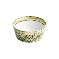 CERAMIC Ravenna Cereal Bowl Set of 4 Green & Gold