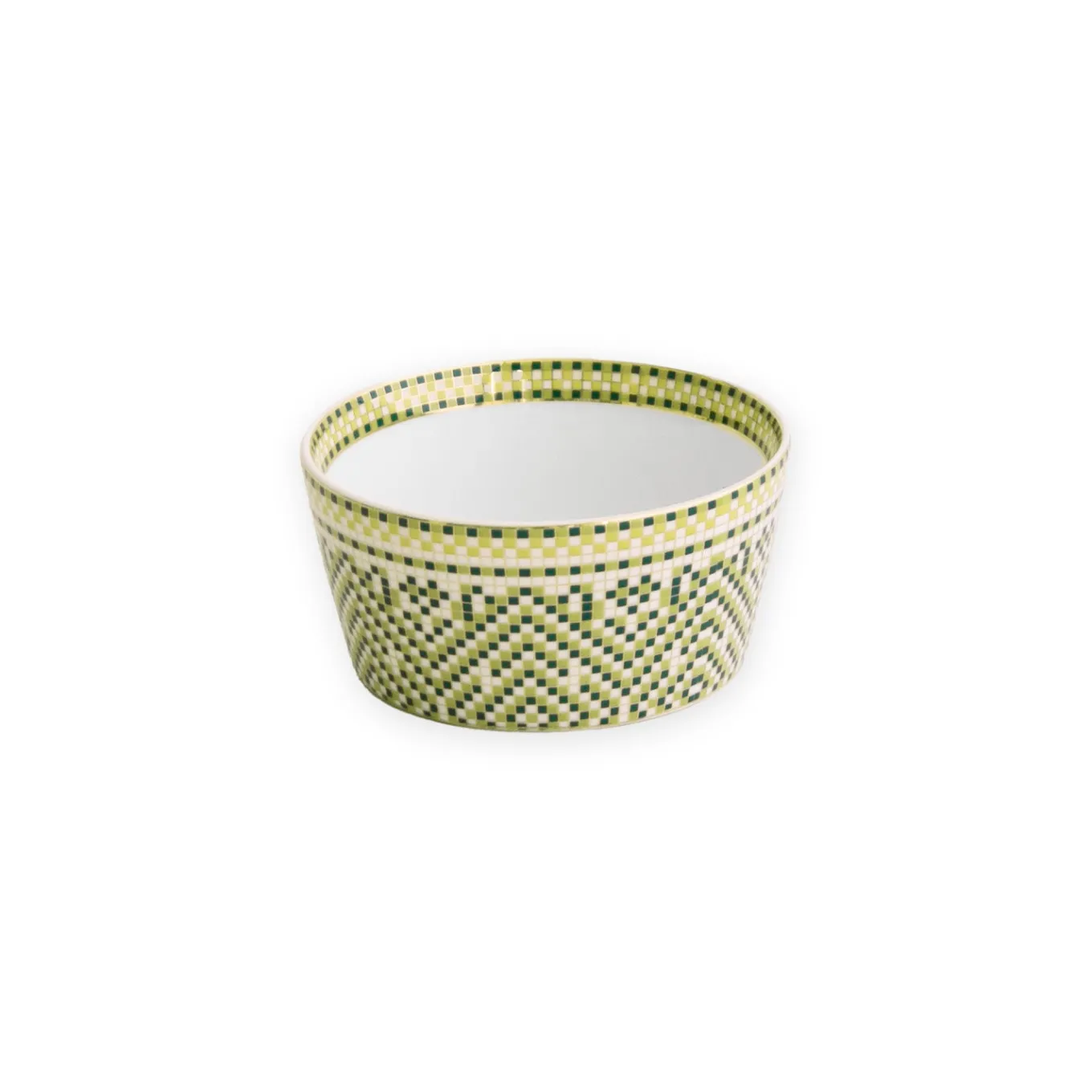 CERAMIC Ravenna Small Dip Bowl Set of 4 Green & Gold