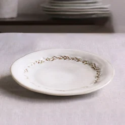 CERAMIC Valentina Salad Plate Set of 4 (Dusty White)