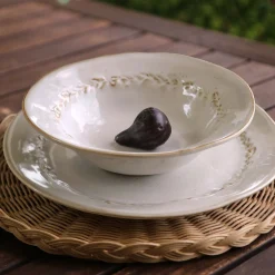 CERAMIC Valentina Soup Bowl Set of 4 (Dusty White)