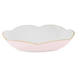 ENCANTO Amelia Extra Large Oval Bowl Camellia and White