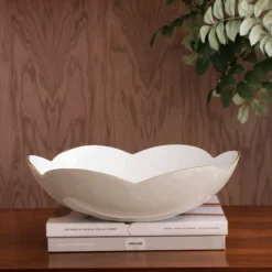 ENCANTO Amelia Large Bowl Cream and White