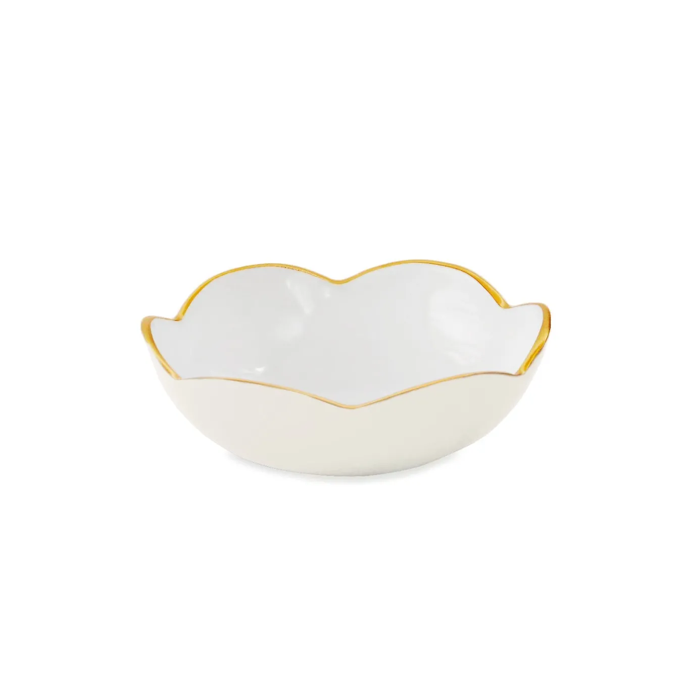 ENCANTO Amelia Mini Round Bowl Cream and White