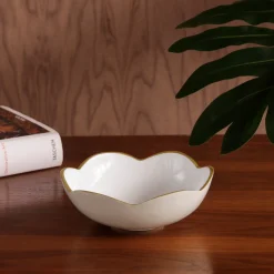 ENCANTO Amelia Mini Round Bowl Cream and White