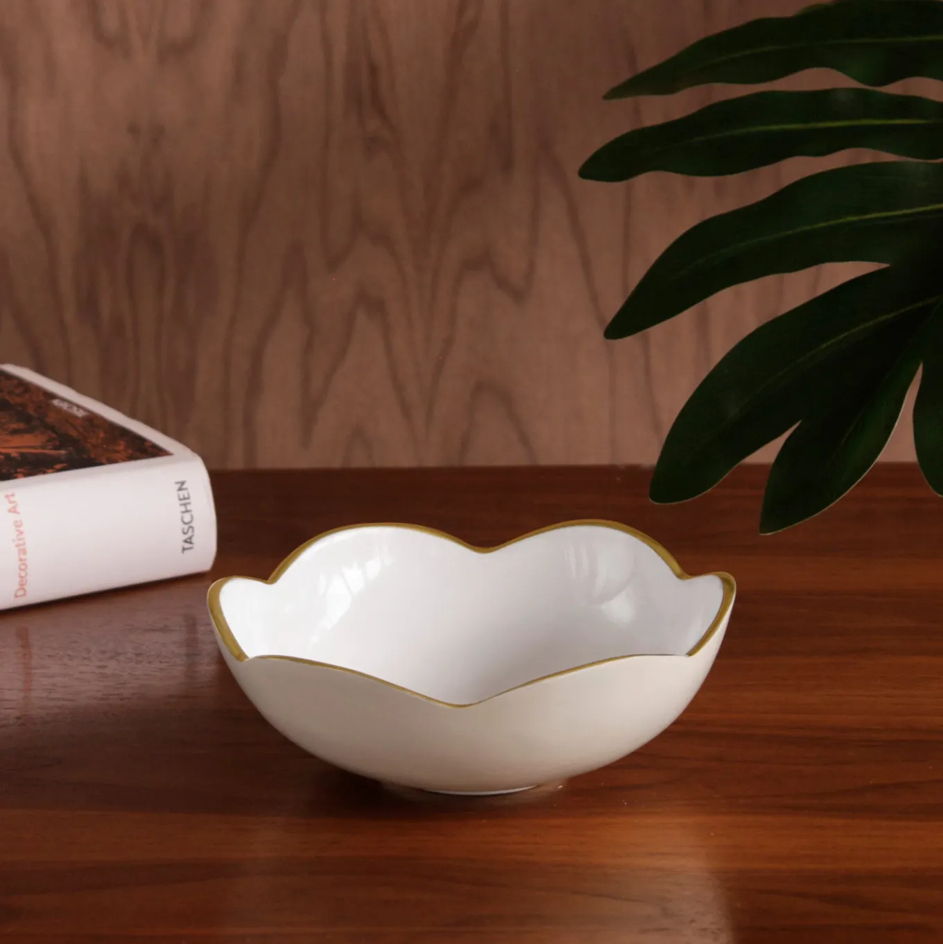 ENCANTO Amelia Mini Round Bowl Cream and White