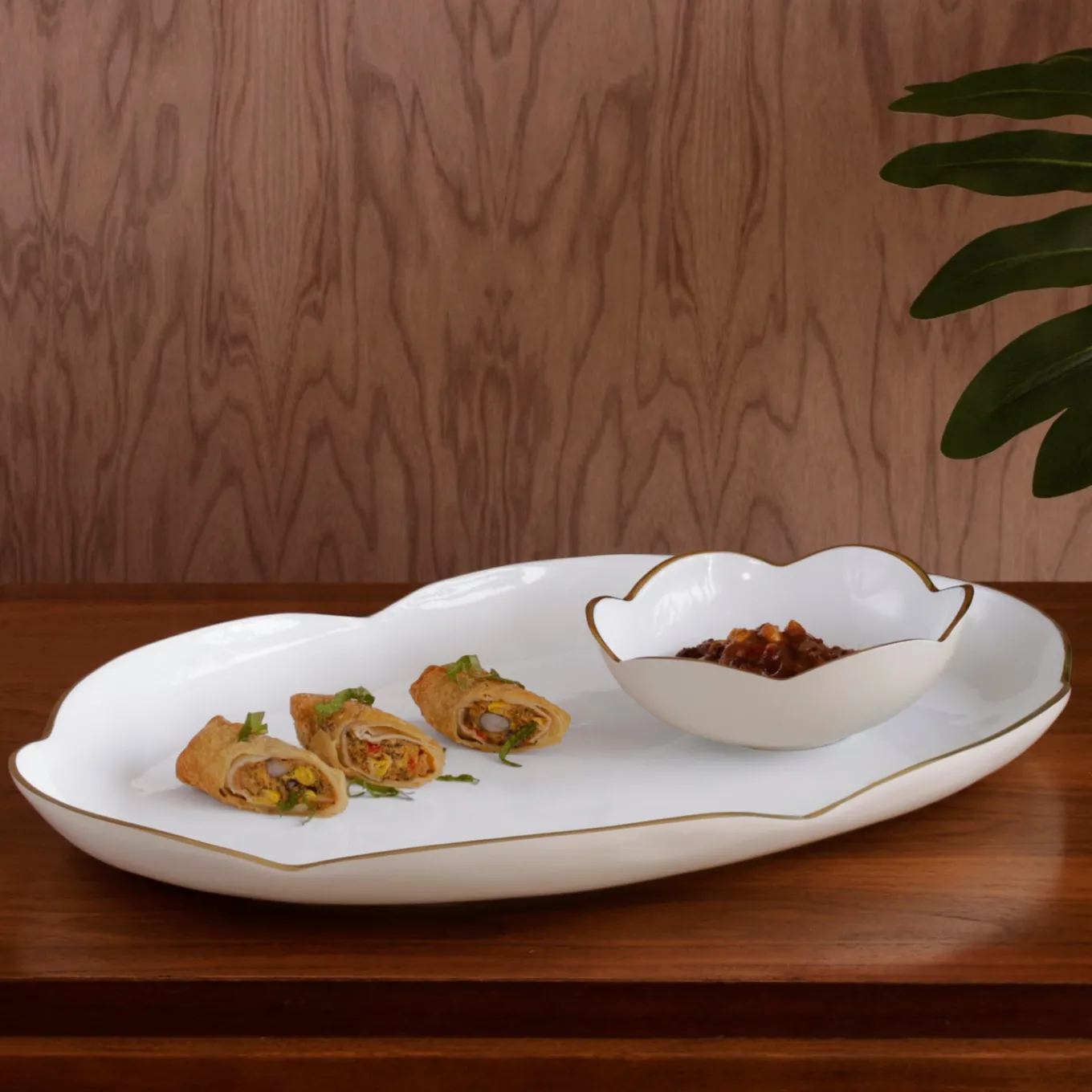 ENCANTO Amelia Mini Round Bowl Cream and White