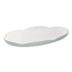 ENCANTO Amelia Oval Tray Slate and White