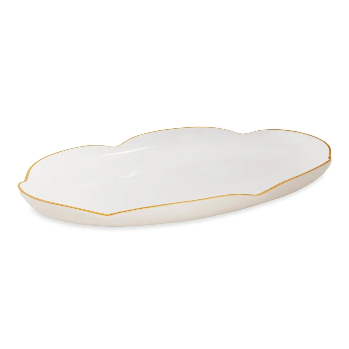 ENCANTO Amelia Oval Tray Cream and White