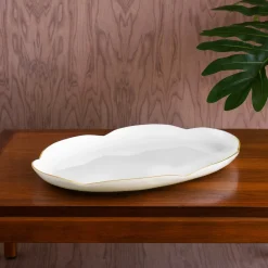ENCANTO Amelia Oval Tray Cream and White