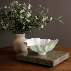 ENCANTO Bloom Medium Bowl (Pistachio and White)