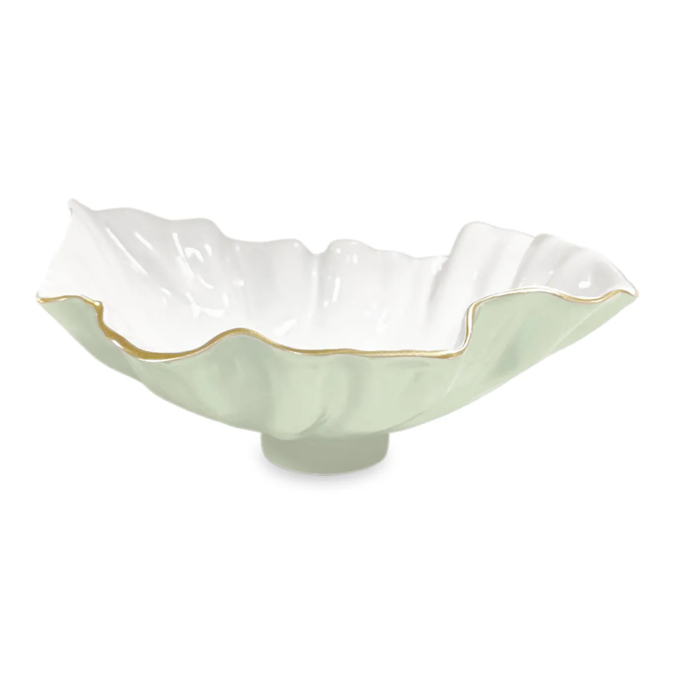 ENCANTO Bloom Medium Bowl (Pistachio and White)