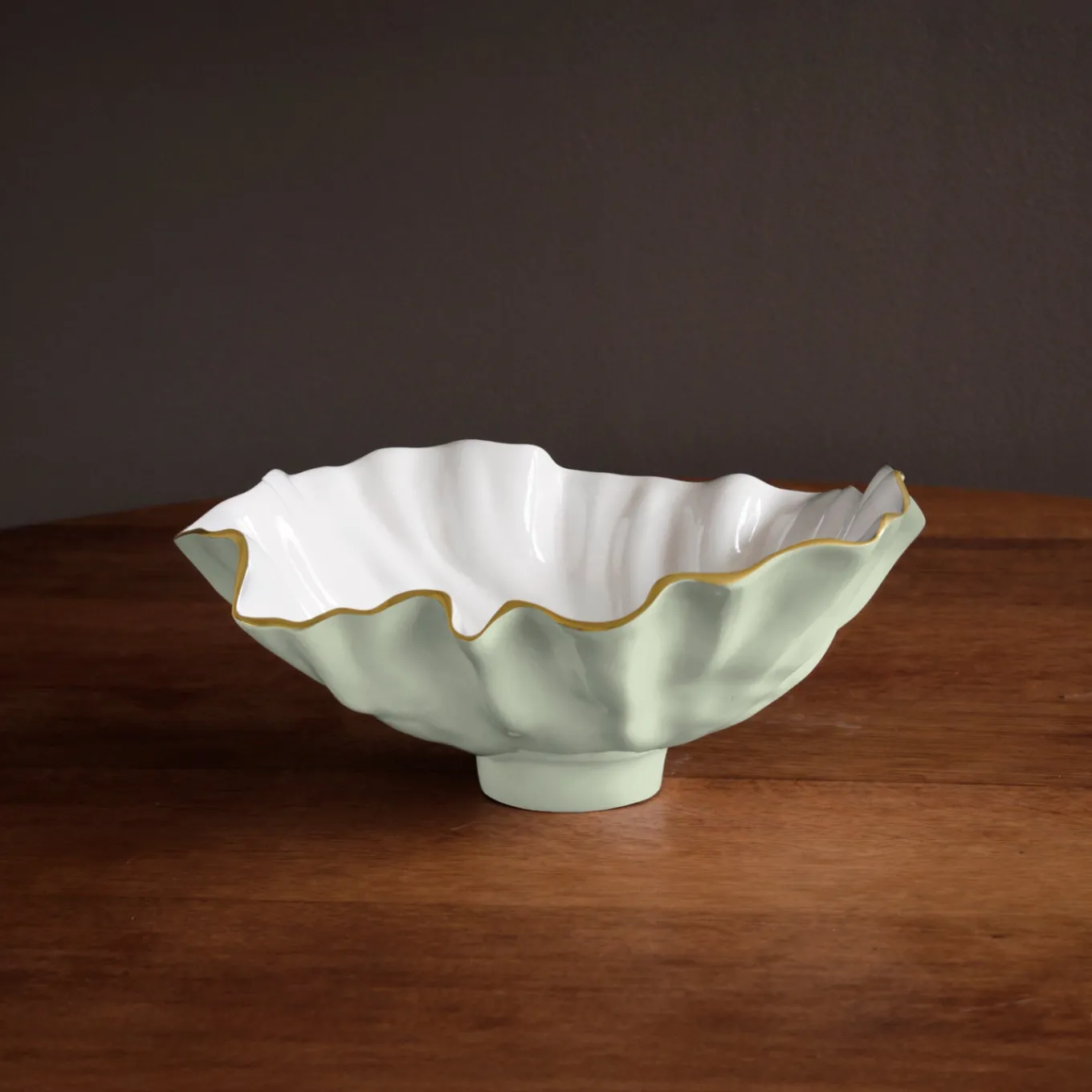 ENCANTO Bloom Medium Bowl (Pistachio and White)