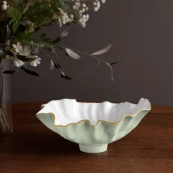 ENCANTO Bloom Medium Bowl (Pistachio and White)