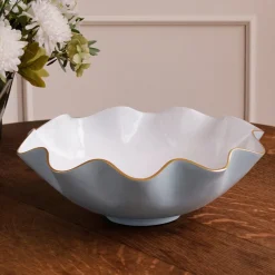 ENCANTO Carola Extra Large Bowl Slate & White