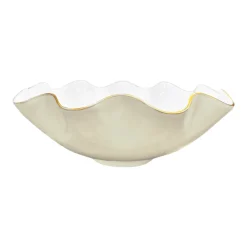 ENCANTO Carola Extra Large Bowl (Cream and White)