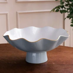 ENCANTO Carola Large Pedestal Slate and White