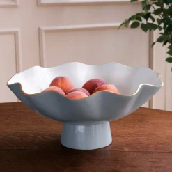 ENCANTO Carola Large Pedestal Slate and White