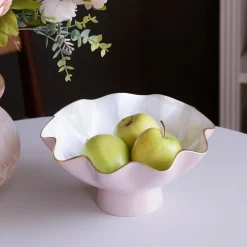 ENCANTO Carola Small Pedestal (Camellia and White)