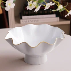 ENCANTO Carola Small Pedestal (Dove and White)