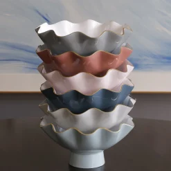 ENCANTO Carola Small Pedestal (Slate and White)