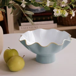 ENCANTO Carola Small Pedestal (Slate and White)