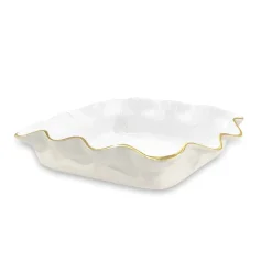 ENCANTO Carola Square Casserole Holder (Cream and White)