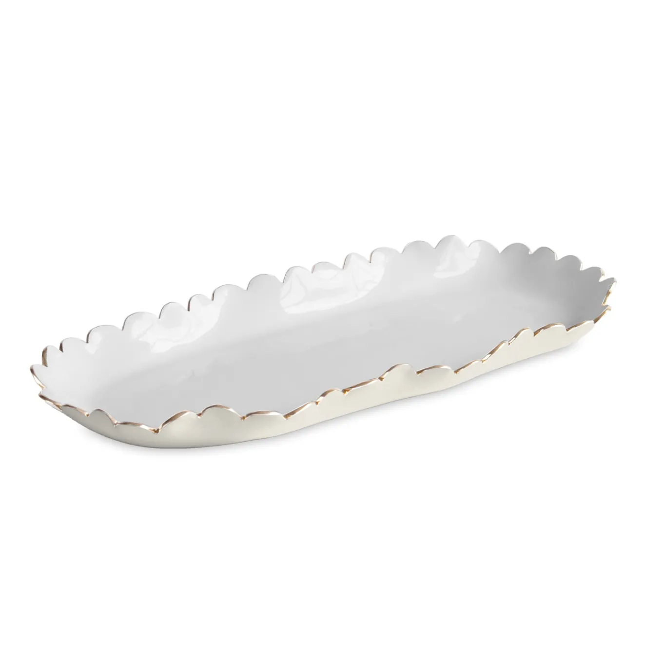 ENCANTO Colette Oblong Tray (Cream and White)