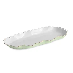 ENCANTO Colette Oblong Tray (Pistachio and White)