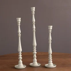 ENCANTO Crosby Medium Candlestick Holder (Cream)