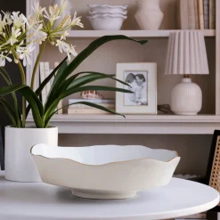 ENCANTO Dakota Large Bowl (Cream and White)