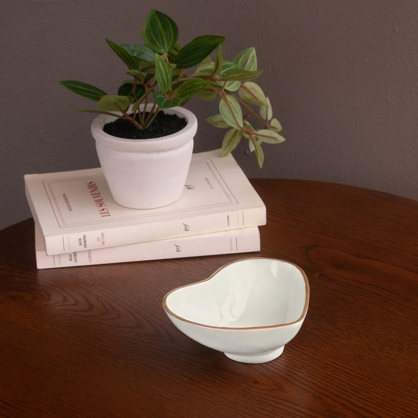 ENCANTO Deep Heart Mini Bowl (Cream)
