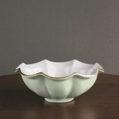 ENCANTO Devon Medium Bowl (Pistachio and White)