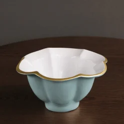 ENCANTO Devon Small Bowl (Turquoise and White)