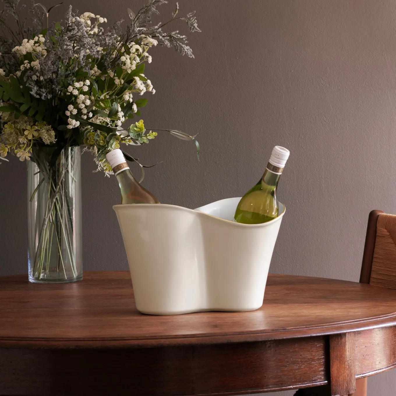 ENCANTO Double Ice Bucket (Cream and White)