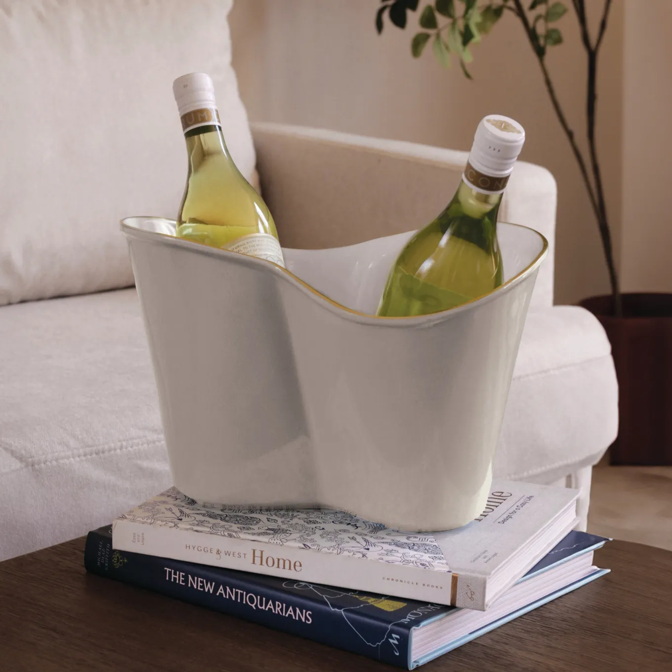 ENCANTO Double Ice Bucket (Cream and White)