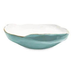 ENCANTO Nuevo Large Bowl (Turquoise and White)
