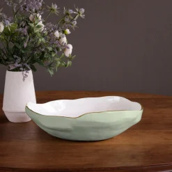 ENCANTO Nuevo Large Bowl (Pistachio and White)