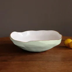ENCANTO Nuevo Large Bowl (Pistachio and White)