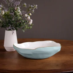 ENCANTO Nuevo Large Bowl (Sky Blue and White)