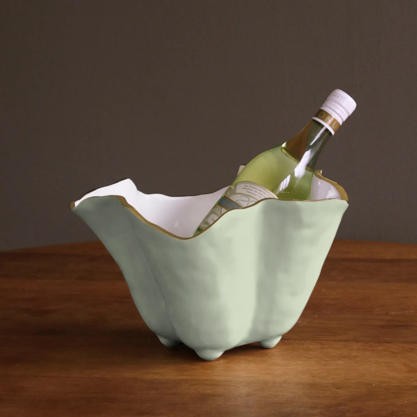 ENCANTO Onyx Ice Bucket (Pistachio and White)