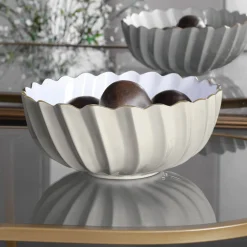 ENCANTO Orlando Medium Bowl (Cream and White)