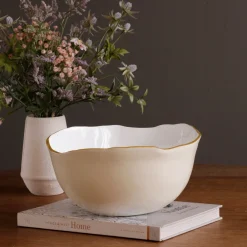 ENCANTO Osaka Large Bowl (Cream and White)
