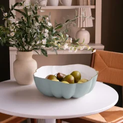 ENCANTO Rita Large Bowl (Slate and White)
