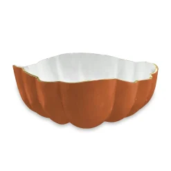 ENCANTO Rita Medium Bowl (Cayenne and White)