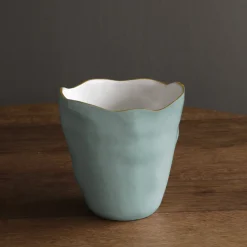 ENCANTO Soho Large Ice Bucket (Turquoise and White)