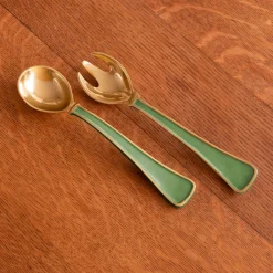 ENCANTO Soho Salad Servers Leaf Green