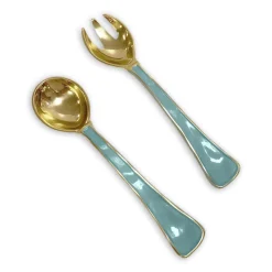 ENCANTO Soho Salad Servers (Turquoise)
