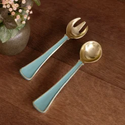 ENCANTO Soho Salad Servers (Turquoise)