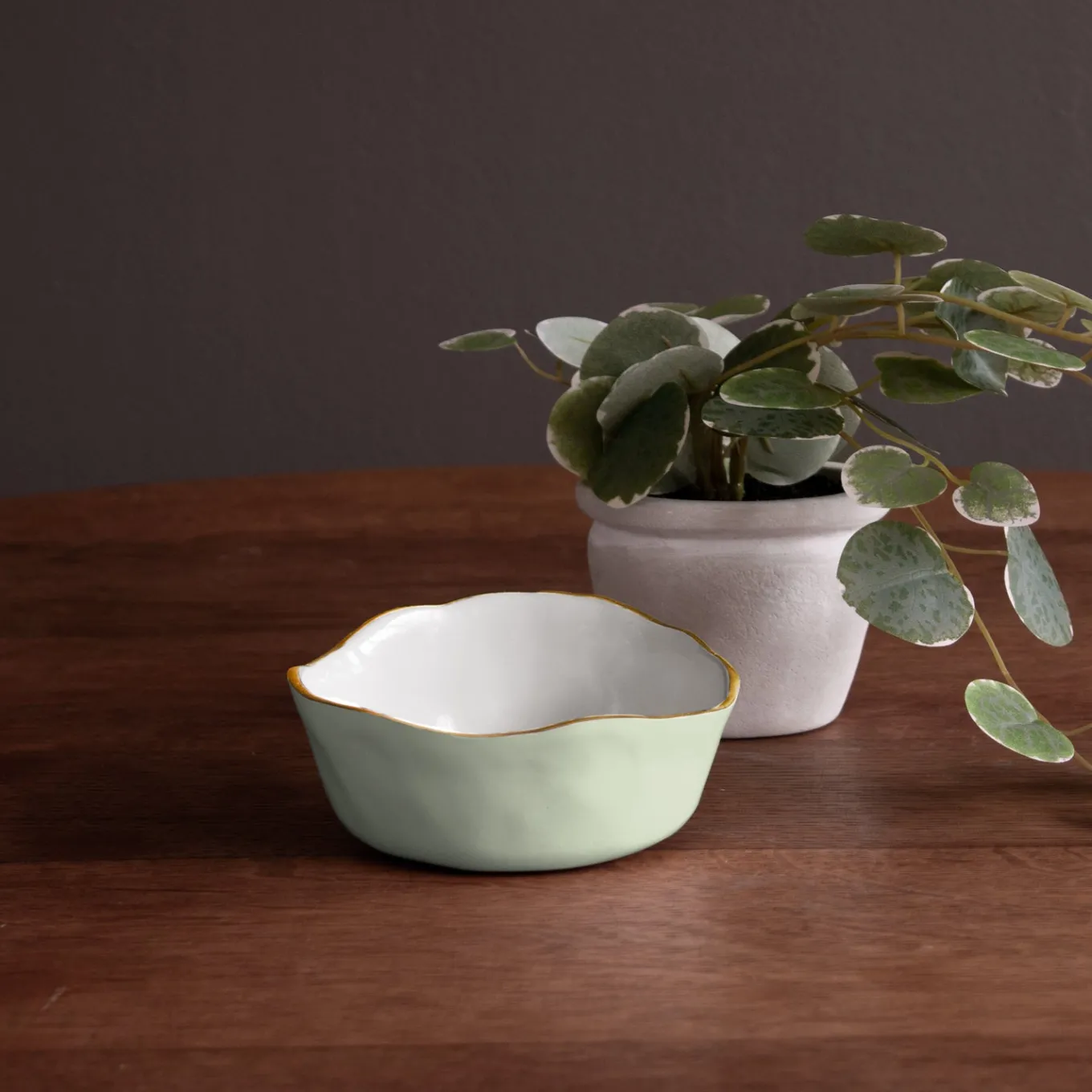 ENCANTO Soho Wine Coaster (Pistachio and White)