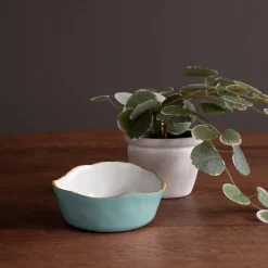 ENCANTO Soho Wine Coaster (Turquoise and White)